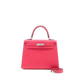 Hermes Kelly 25 Epsom I6 Rose Extreme SHW Stamp D