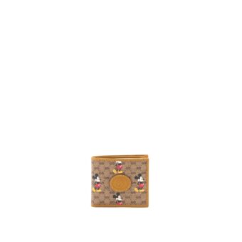 Gucci x Disney Mickey Mouse Wallet Mini GG Supreme Beige