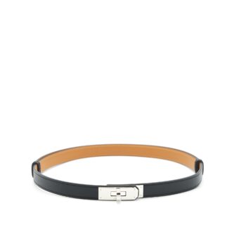 Hermes Kelly 18 Classic Belt Epsom Black SHW