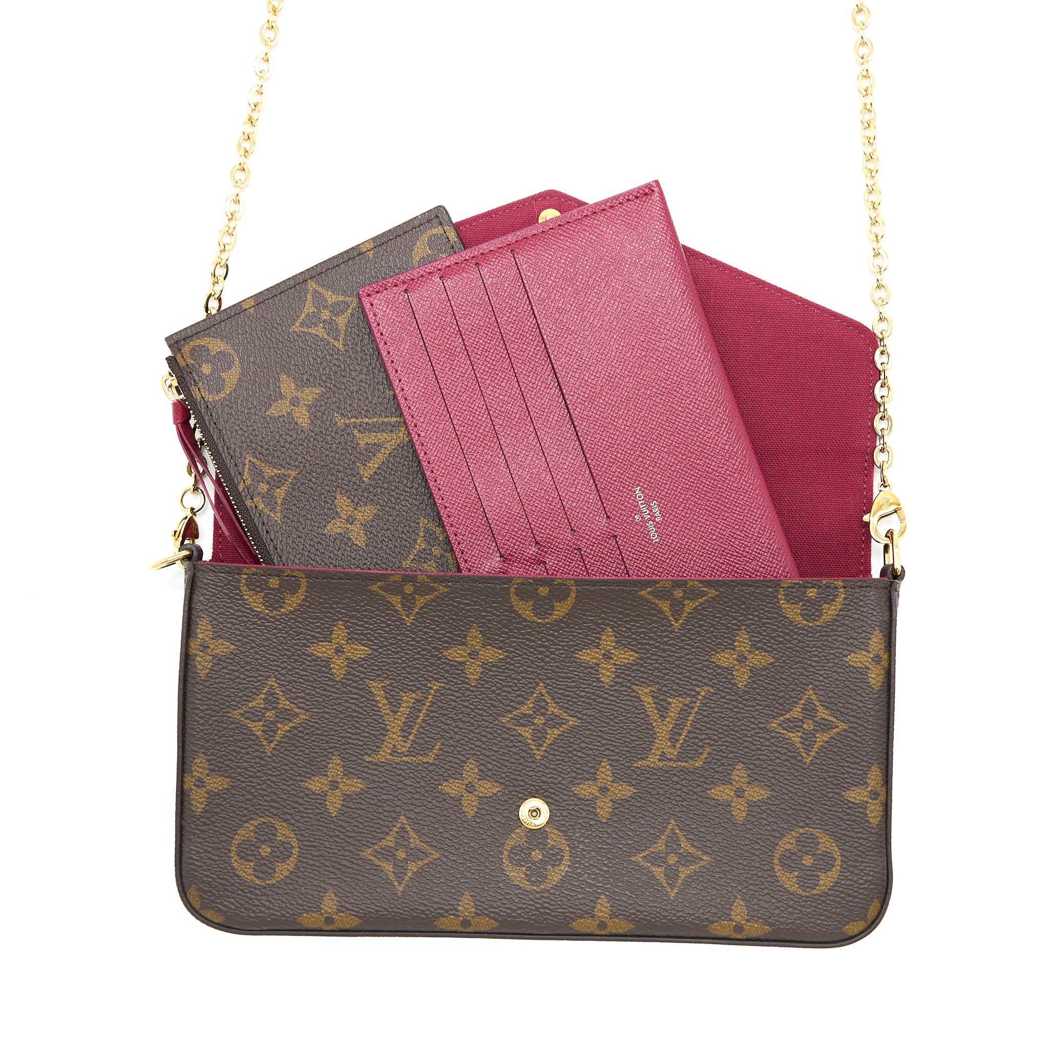 Louis Vuitton Felicie Pochette Monogram Canvas GHW - Image 11
