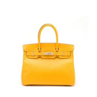 Hermes Birkin 30 Epsom 9V Jaune D’or LGHW Stamp Square P