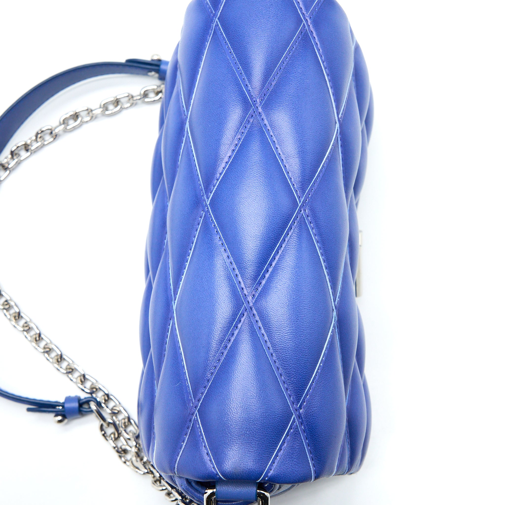 Louis Vuitton Go-14 Malletage PM Lambskin Blue SHW - Image 9