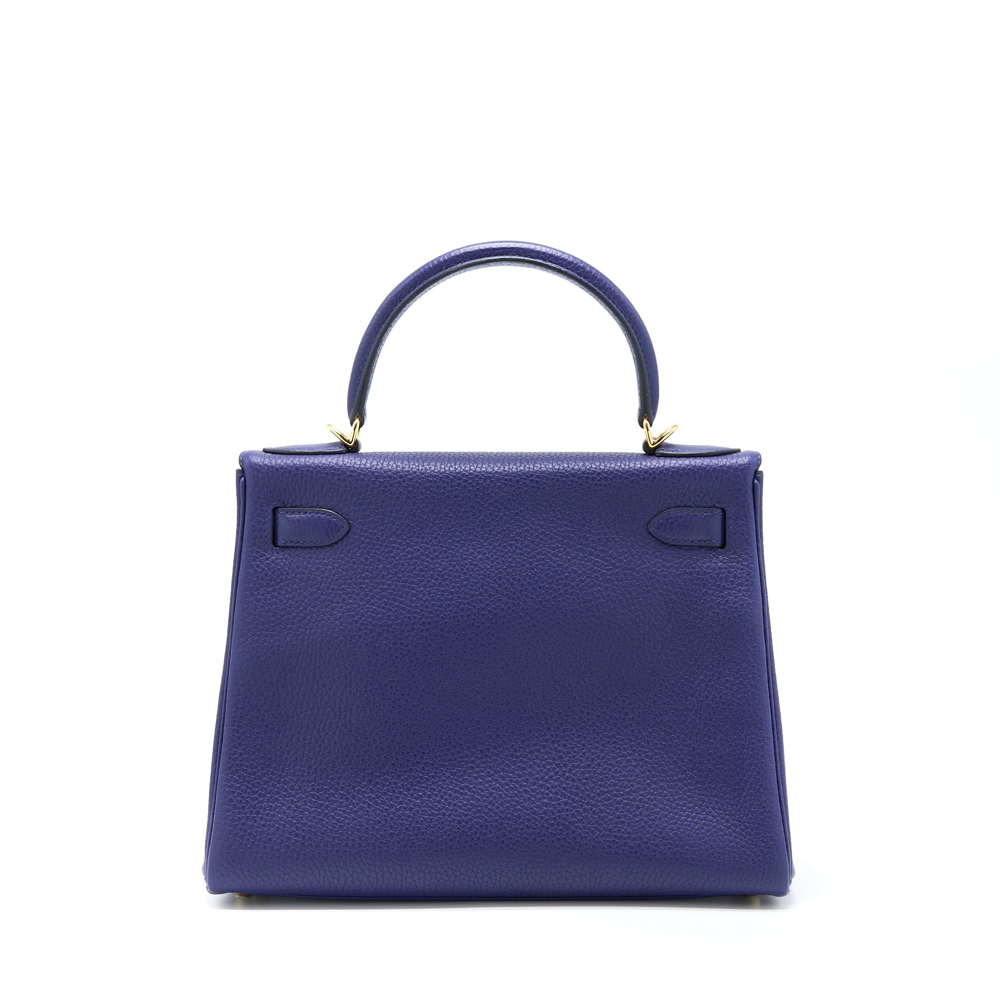 Hermes Kelly 28 Clemence Bleu Encre GHW Stamp D - Image 2