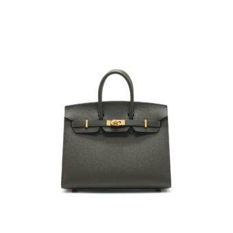 Hermes Birkin 25 C6 Vert De Gris Epsom Leather GHW stamp Z