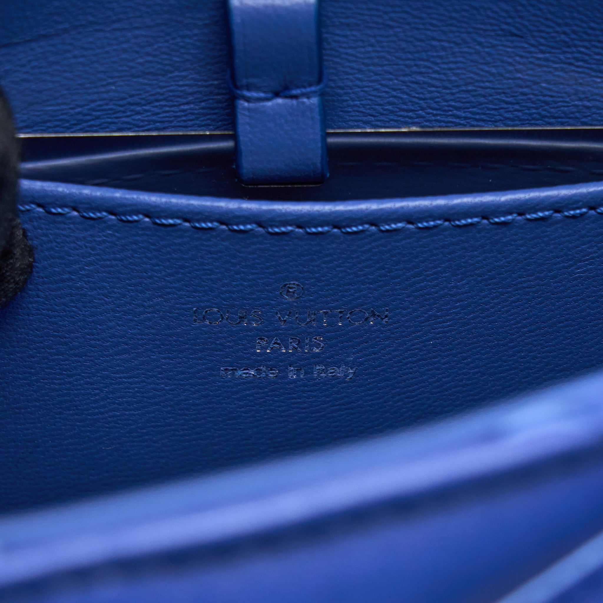 Louis Vuitton Go-14 Malletage PM Lambskin Blue SHW - Image 13