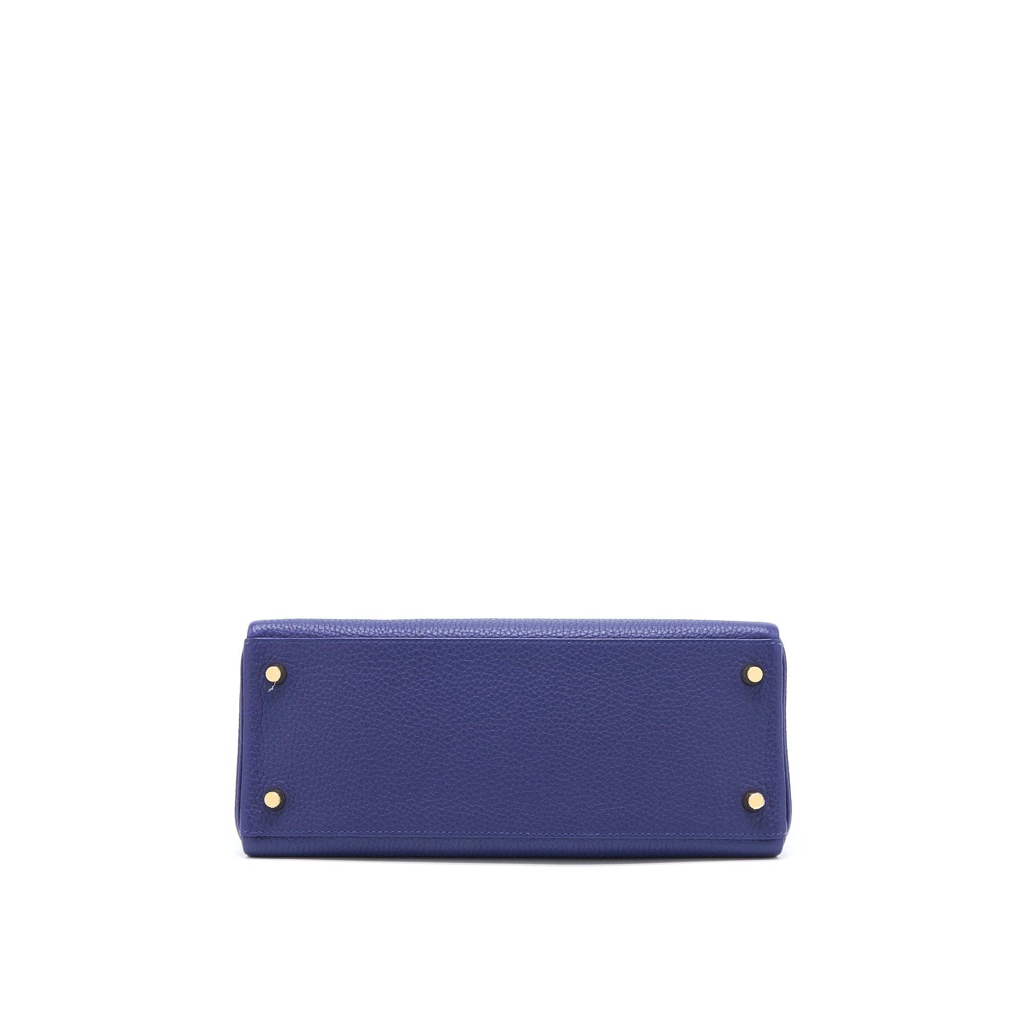 Hermes Kelly 28 Clemence Bleu Encre GHW Stamp D - Image 5