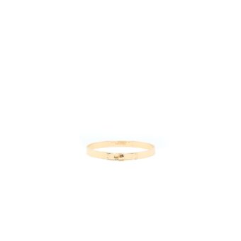 Hermes Size SH Kelly Bracelet Small Model Rose Gold 4 Diamonds