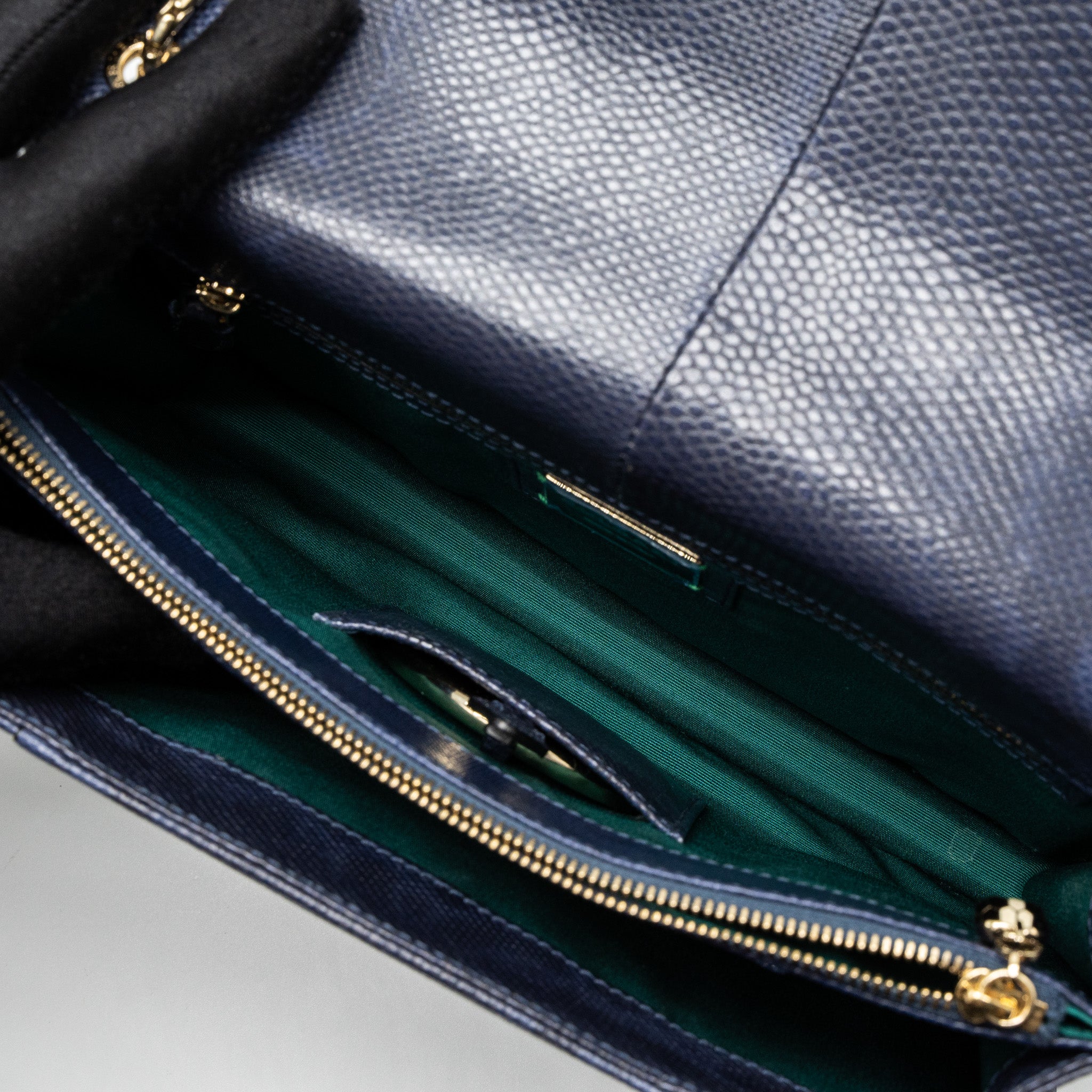 Bvlgari Serpenti Shoulder Bag Karung Skin Dark Purple LGHW - Image 7