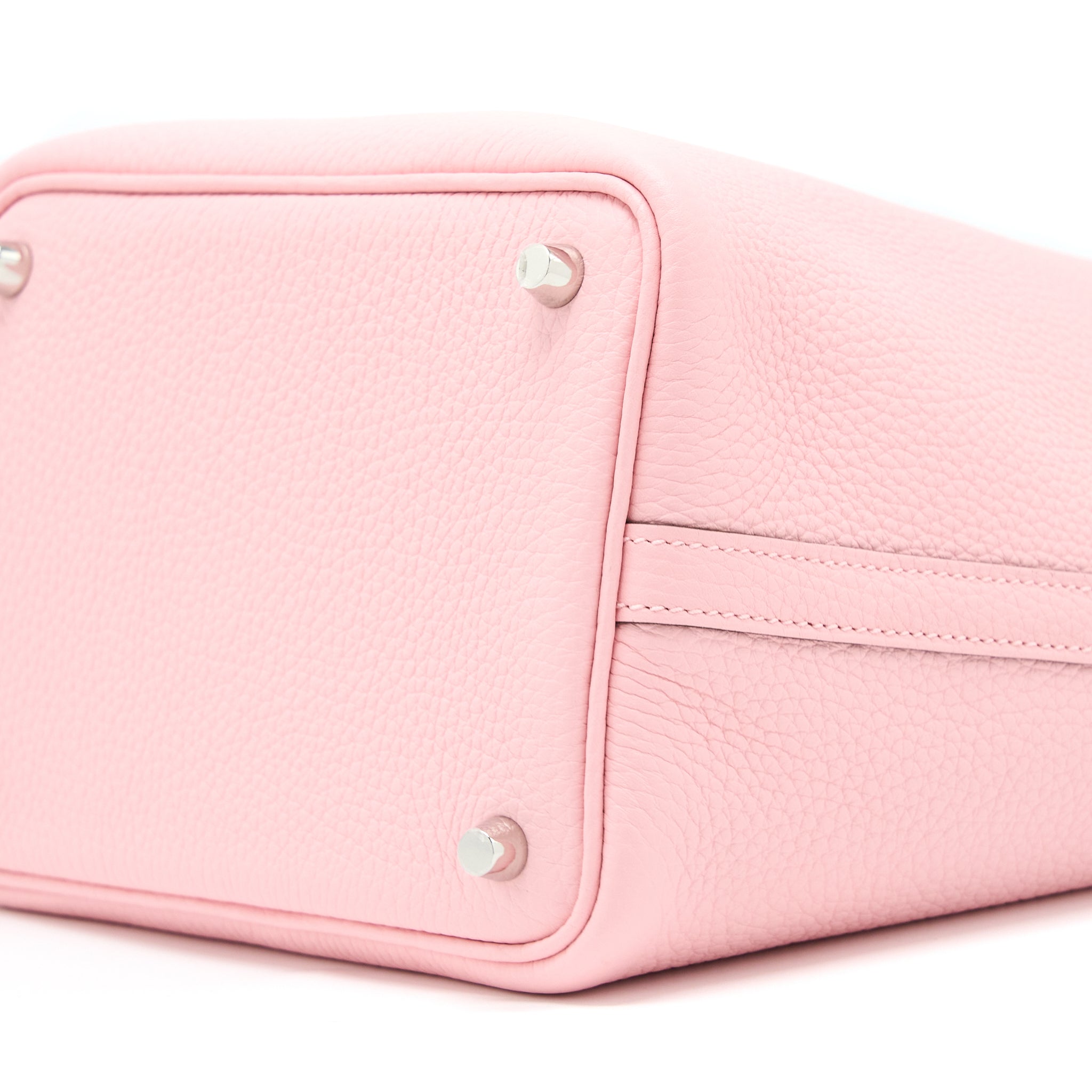 Hermes Picotin 18 Lock Bag Clemence 3Q Rose Sakura SHW Stamp U - Image 7