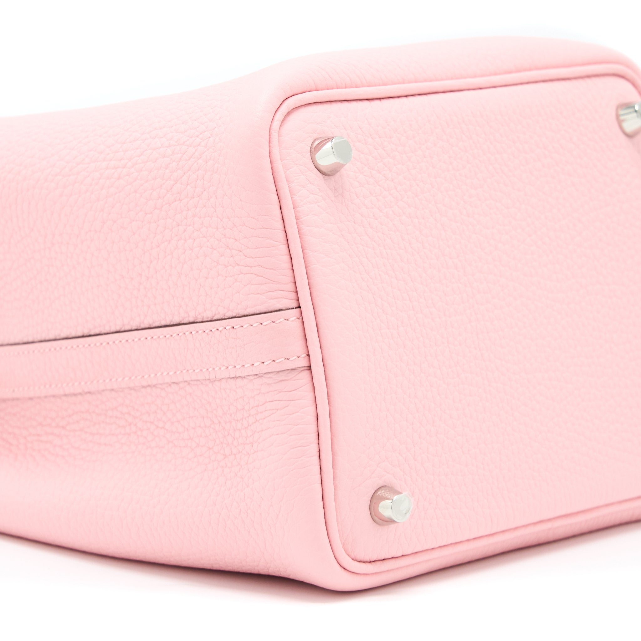 Hermes Picotin 18 Lock Bag Clemence 3Q Rose Sakura SHW Stamp U - Image 8