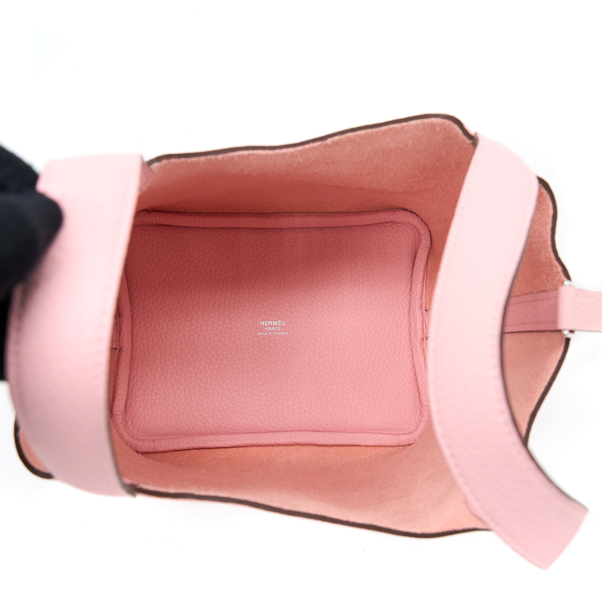 Hermes Picotin 18 Lock Bag Clemence 3Q Rose Sakura SHW Stamp U - Image 6