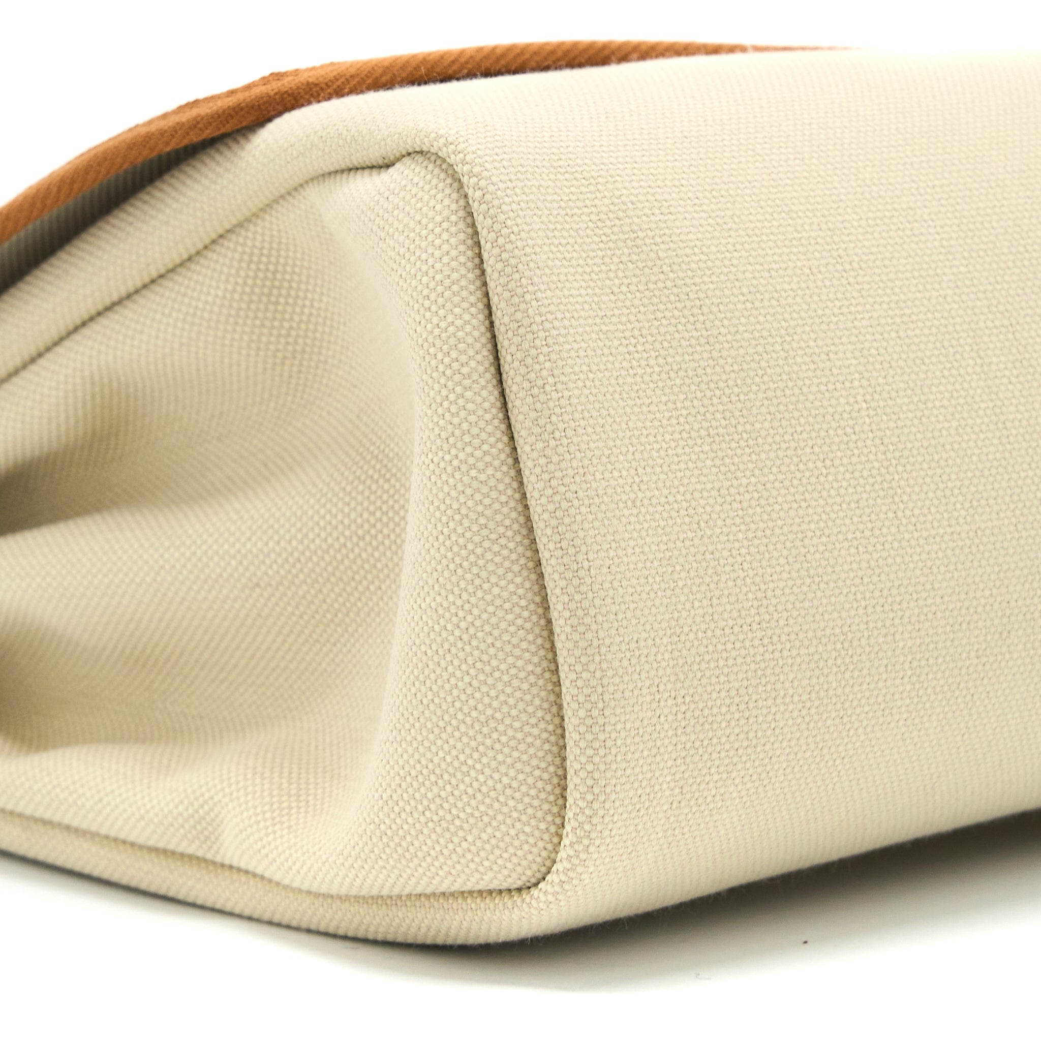 Hermes Herbag Zip 31 Bag Leather/Canvas Benton/Fauve GHW Stamp U - Image 9
