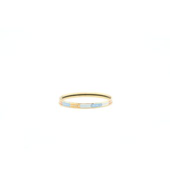 Hermes Couvertures Bracelet PM Orange/Blue