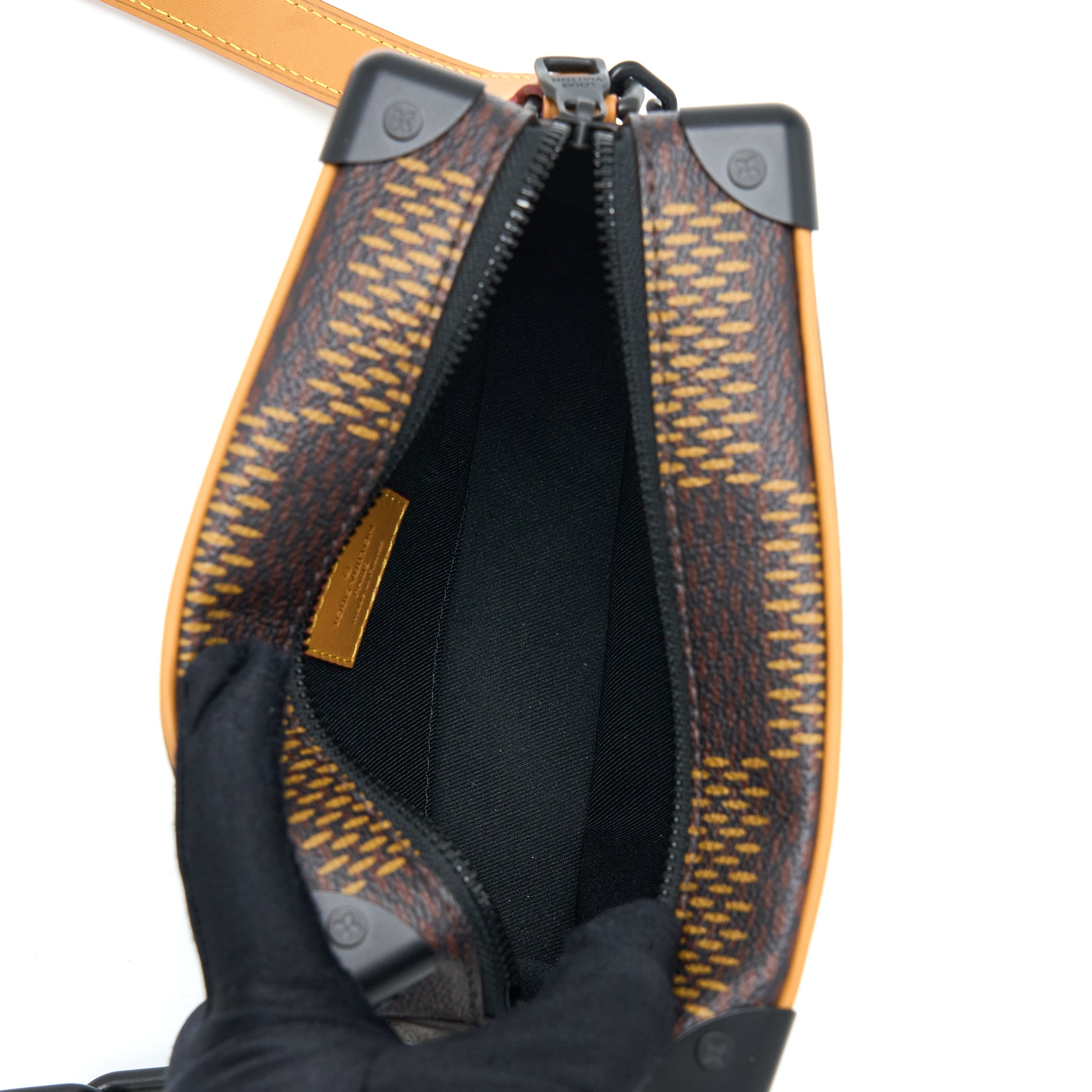 Louis Vuitton X Nigo Mini Soft Trunk Damier Ebene Matte Black Hardware - Image 5