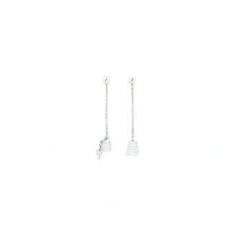 Hermes Kelly Cloche the Earrings White Gold Diamonds