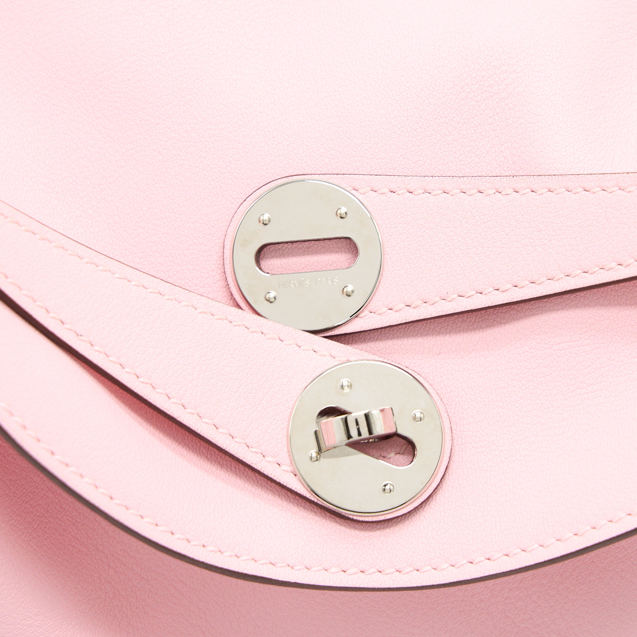 Hermes Lindy 30 Swift 3Q Rose Sakura SHW Stamp X - Image 7