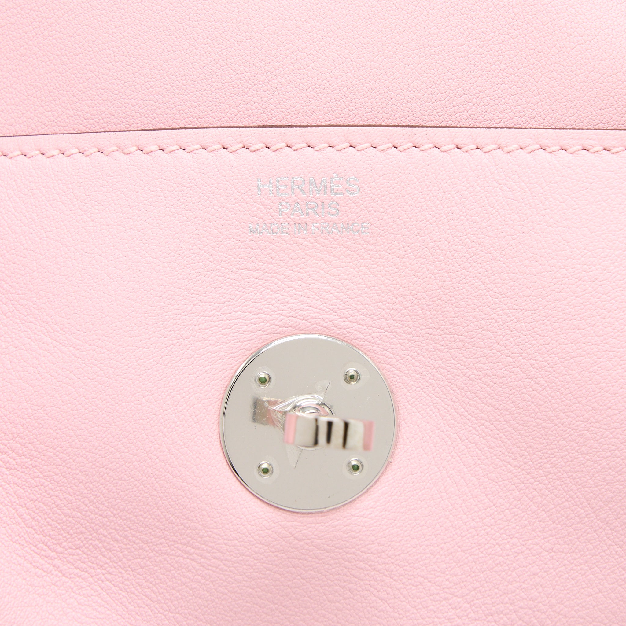 Hermes Lindy 30 Swift 3Q Rose Sakura SHW Stamp X - Image 11