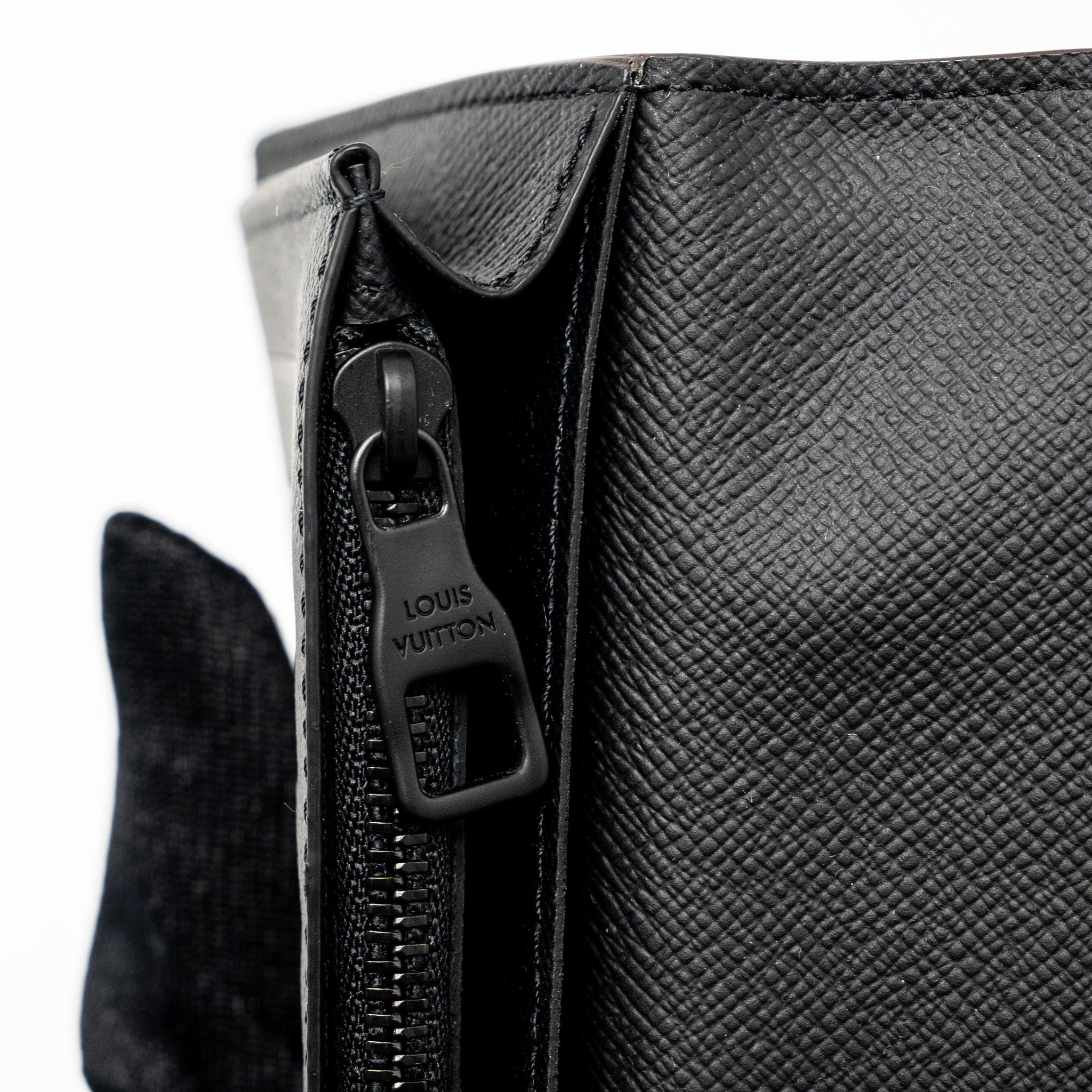Louis Vuitton x Nigo Brazza Long Wallet Limited Edition Giant Damier Ebene Coated Canvas Black Hardware - Image 4