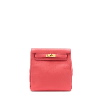 Hermes Kelly Ado Backpack Clemence A5 Bougainvillea GHW Stamp D