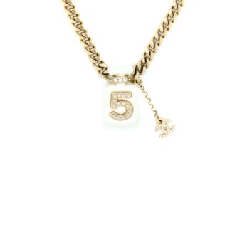 Chanel 22S Perfume Bottle/CC Logo Drop Necklace/Choker LGHW