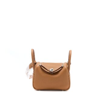 Hermes Mini Lindy Clemence Gold SHW Stamp U