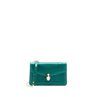 Bvlgari Serpenti Forever Crossbody Bag Calfskin Green LGHW