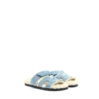 Hermes Size 36 Sandal Chypre Bleu Pineda