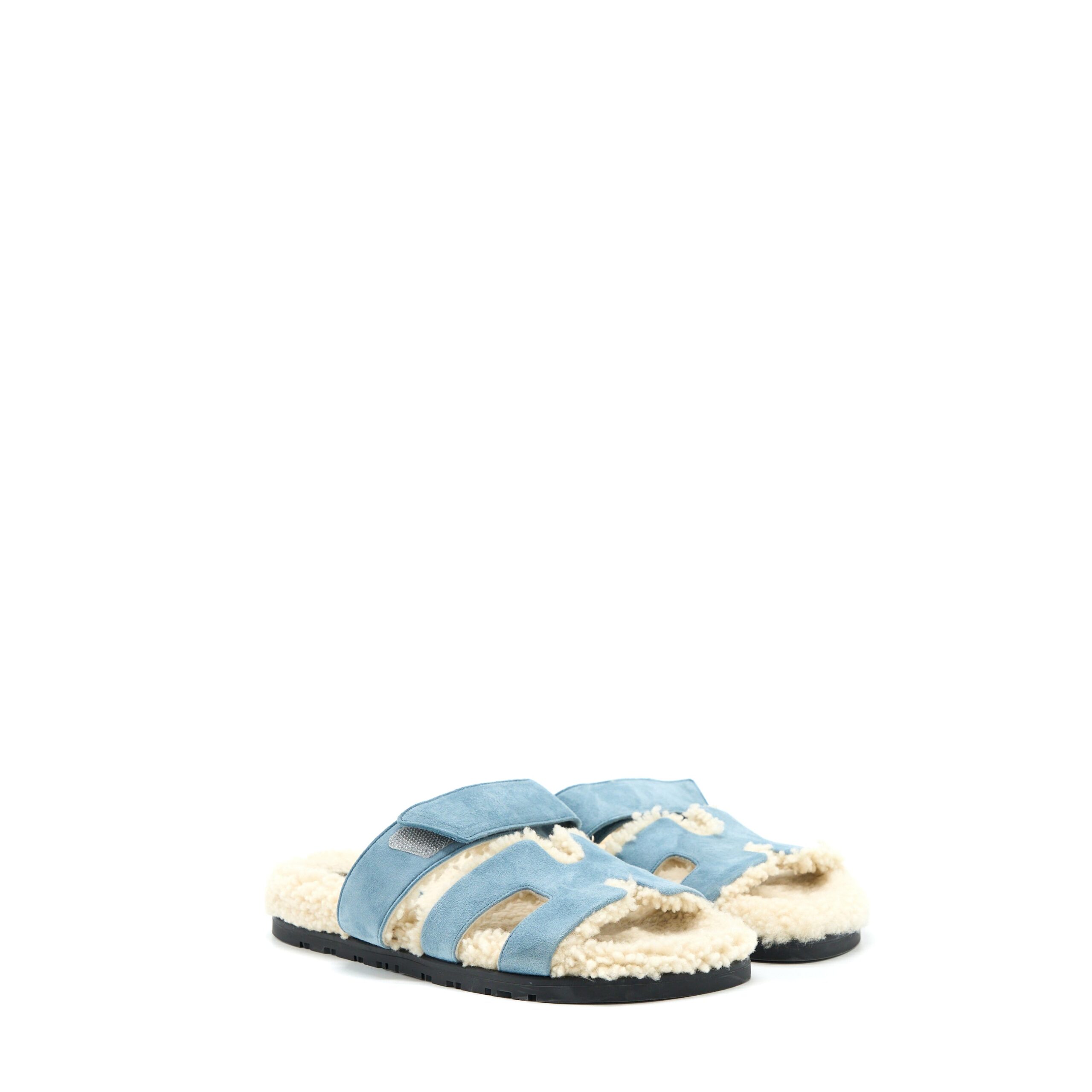 Hermes Size 36 Sandal Chypre Bleu Pineda