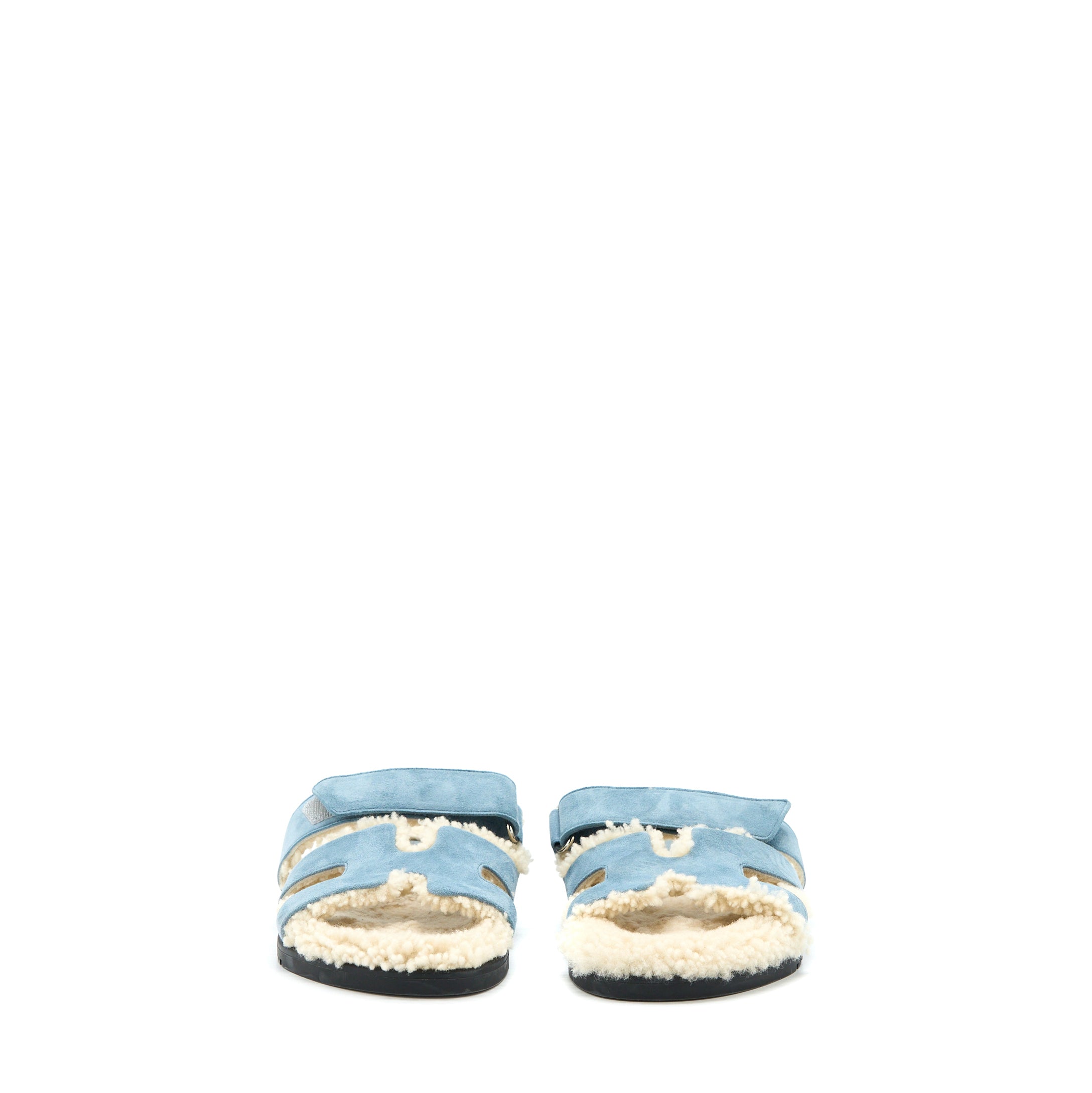 Hermes Size 36 Sandal Chypre Bleu Pineda - Image 2