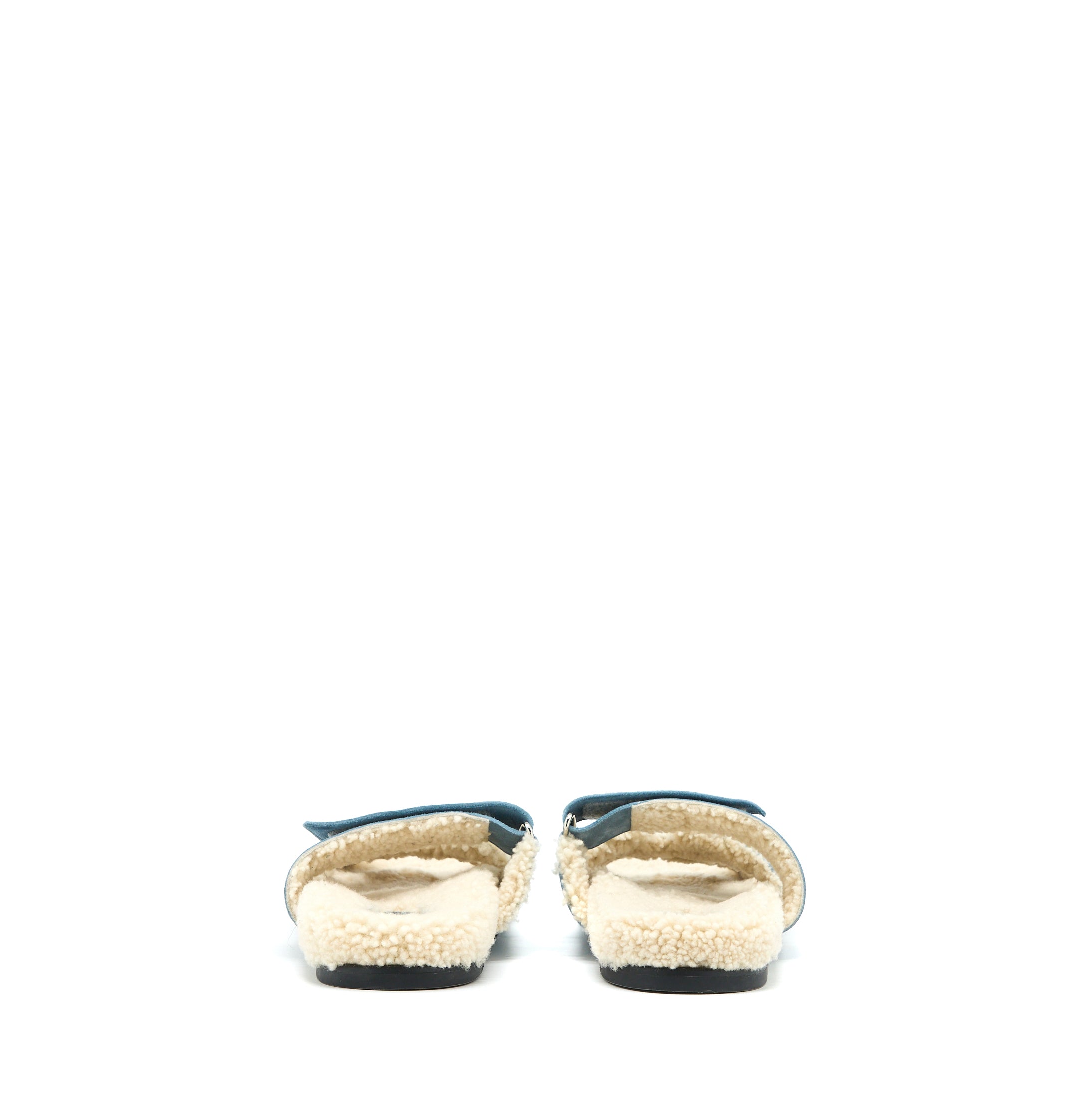 Hermes Size 36 Sandal Chypre Bleu Pineda - Image 4