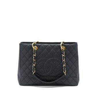 Chanel Grand Shopping Tote Bag Caviar Black GHW