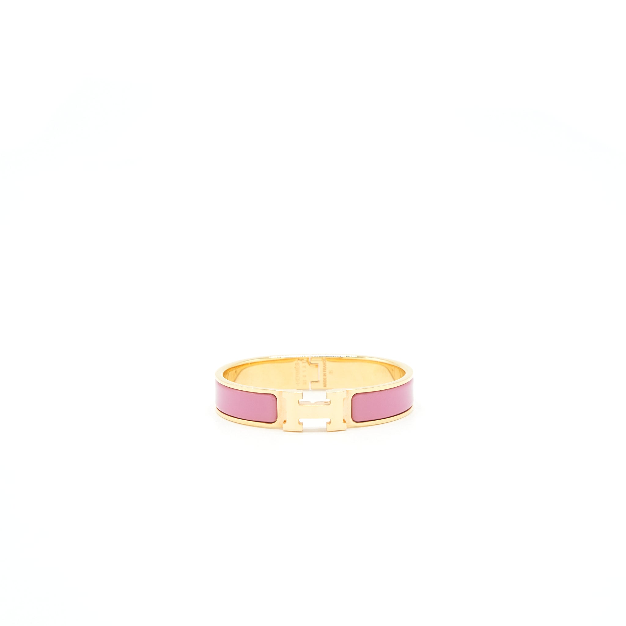 Hermes Bracelet Size PM Rose Patch RGHW