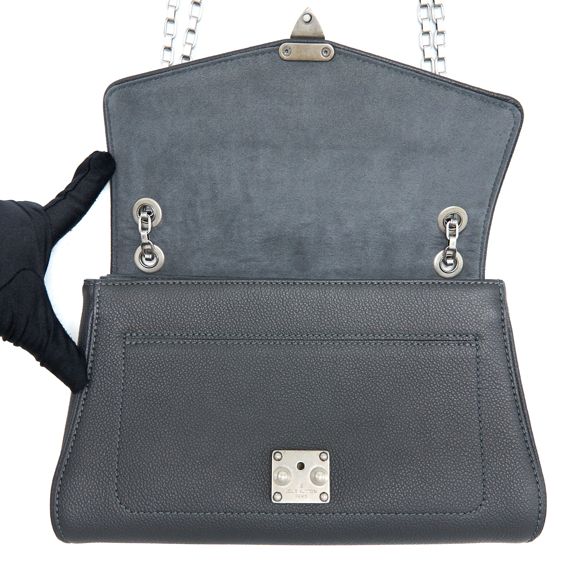Louis Vuitton Saint Germaine Crossbody Bag Monogram Empreinte Black Brushed SHW - Image 10