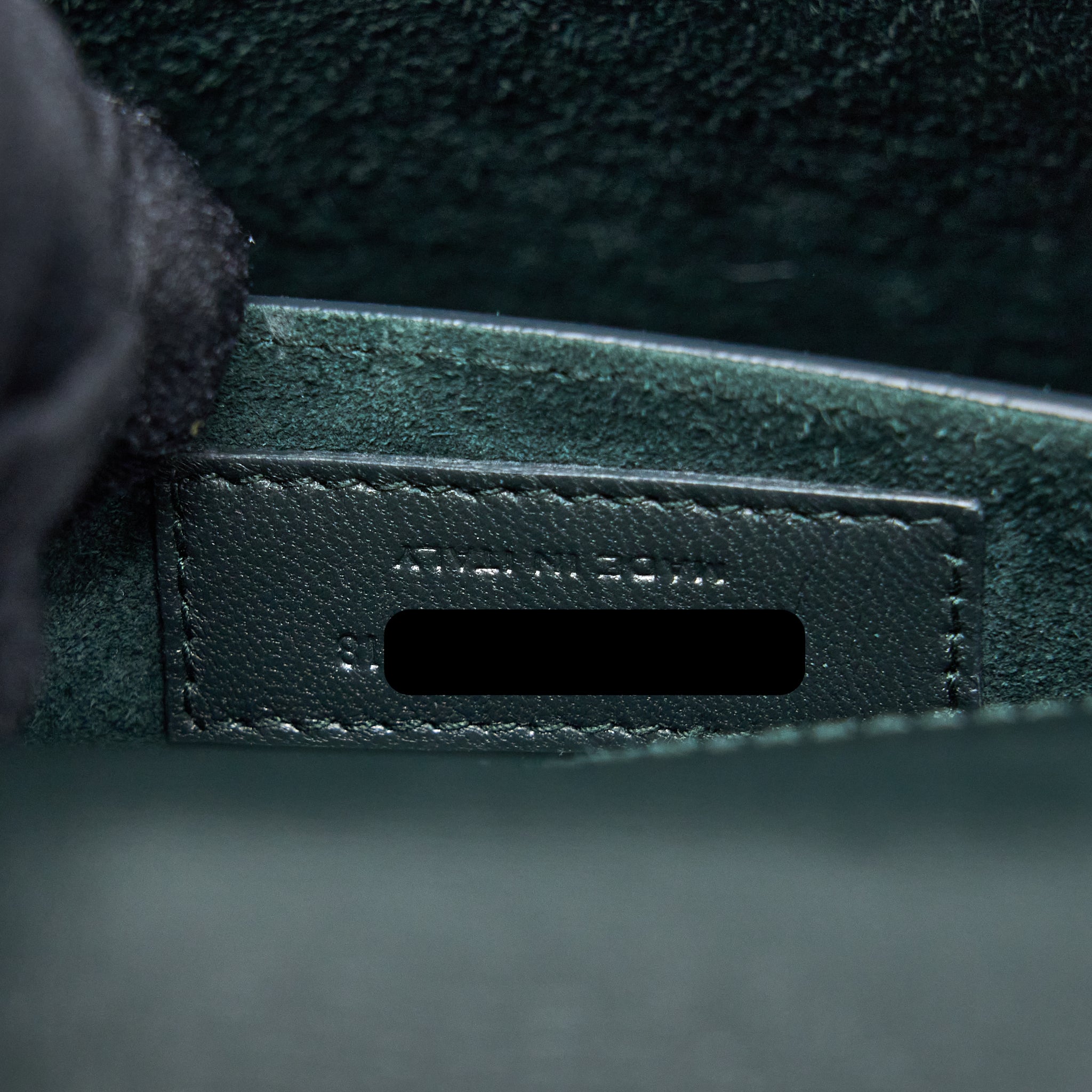 Saint Laurent Sunset Chain Bag Calfskin Dark Green SHW - Image 13