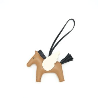 Hermes Rodeo Pegase MM Chai/Noir/Nata