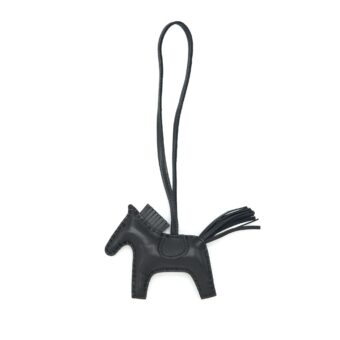 Hermes Rodeo PM Bag Charm So Black