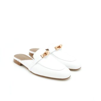 Hermes size37 Oz Mule Blanc RGHW