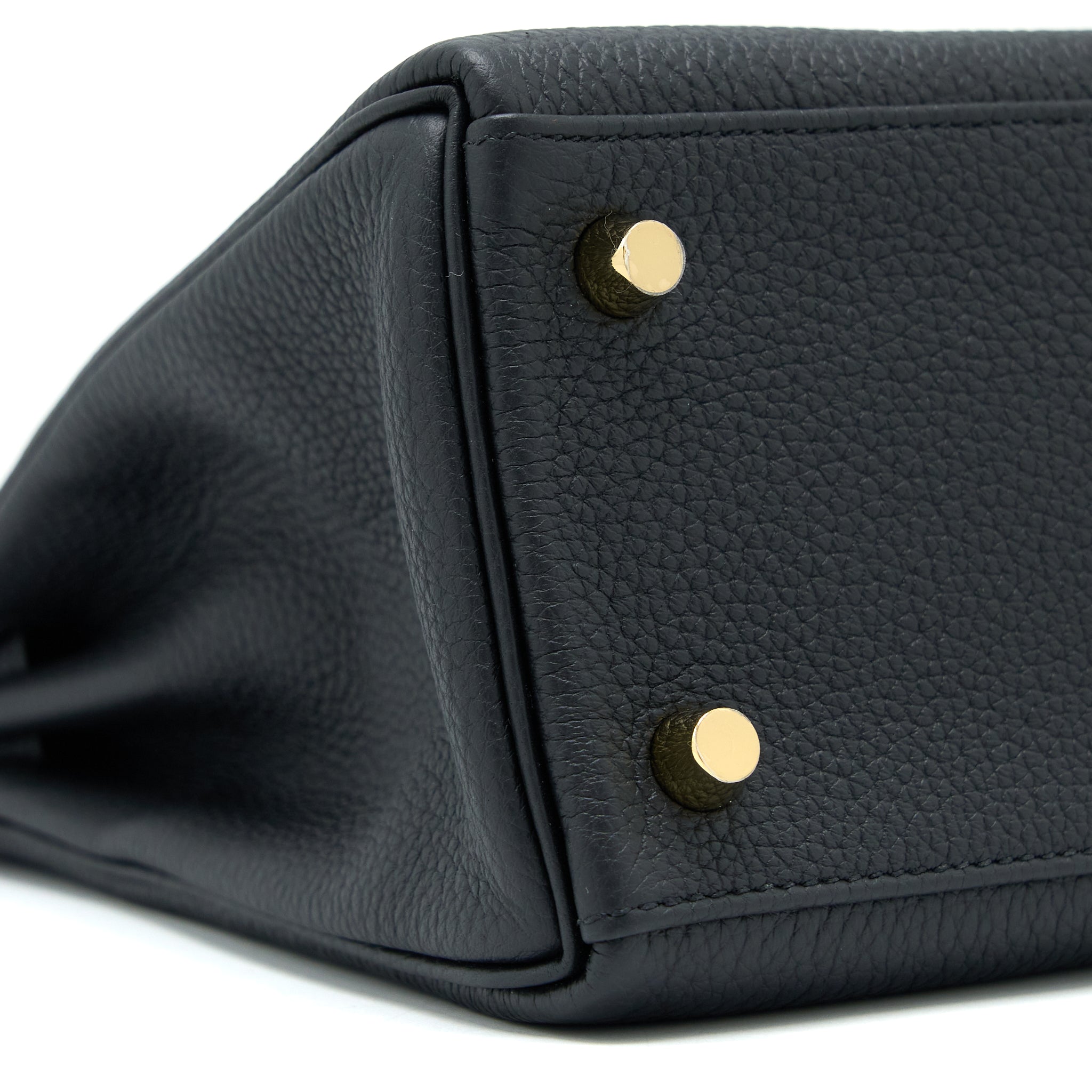 Hermes Kelly 25 Togo Black GHW Stamp U - Image 6
