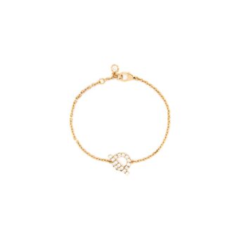 Hermes Size ST Finesse Bracelet Rose Gold Diamonds