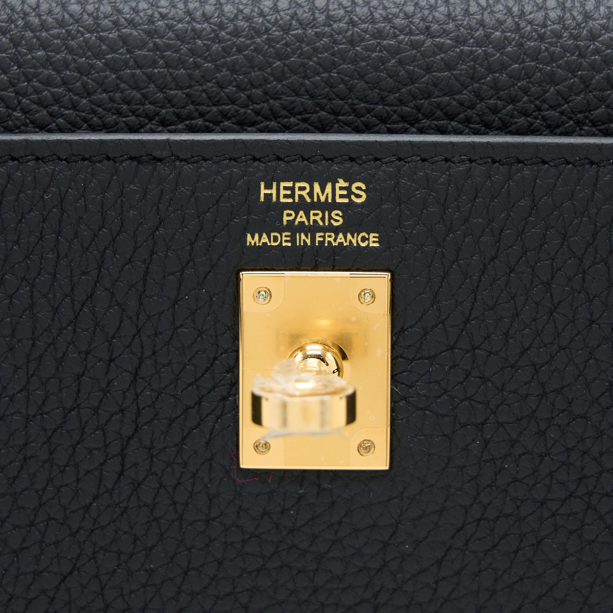 Hermes Kelly 25 Togo Black GHW Stamp U - Image 11