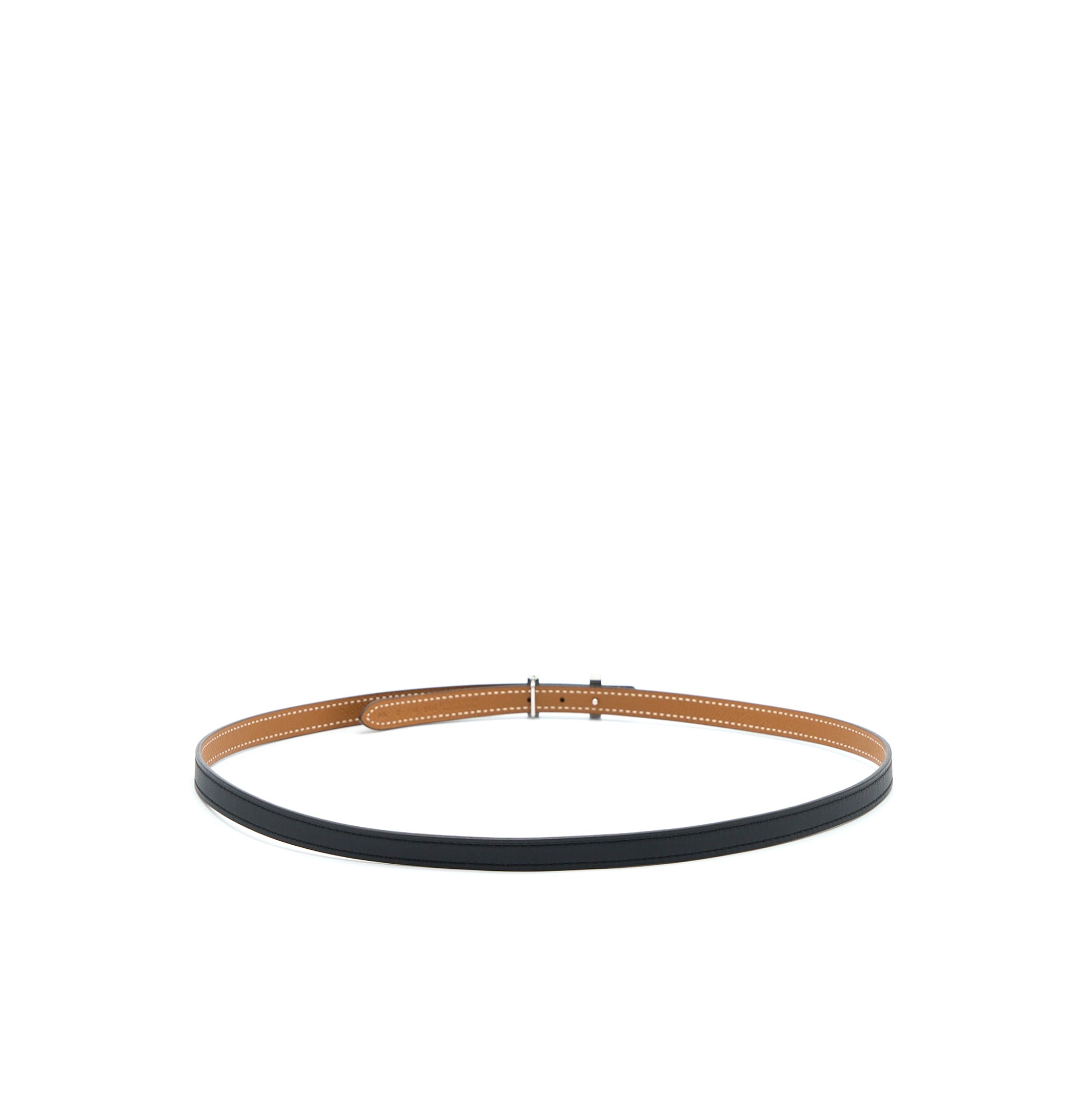 Hermes Size 85 H Buckle Reversible Belt Swift/Epsom Black/Gold SHW Stamp Z - Image 4