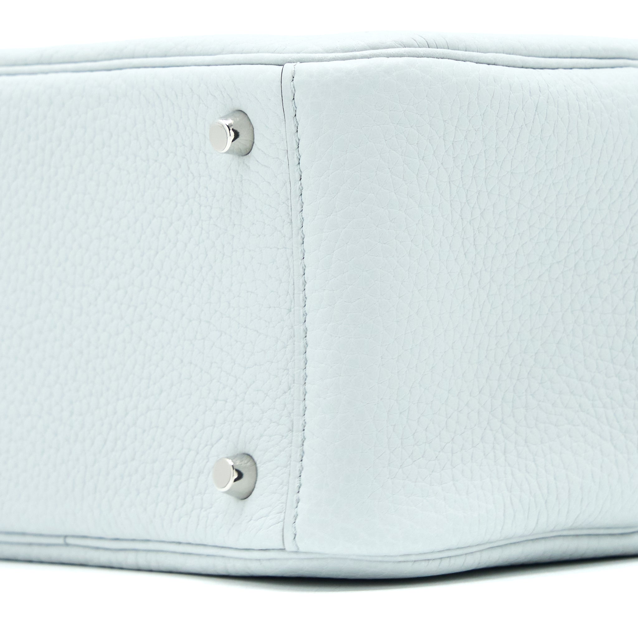 Hermes Mini Lindy Clemence Blue Pale SHW Stamp U - Image 7