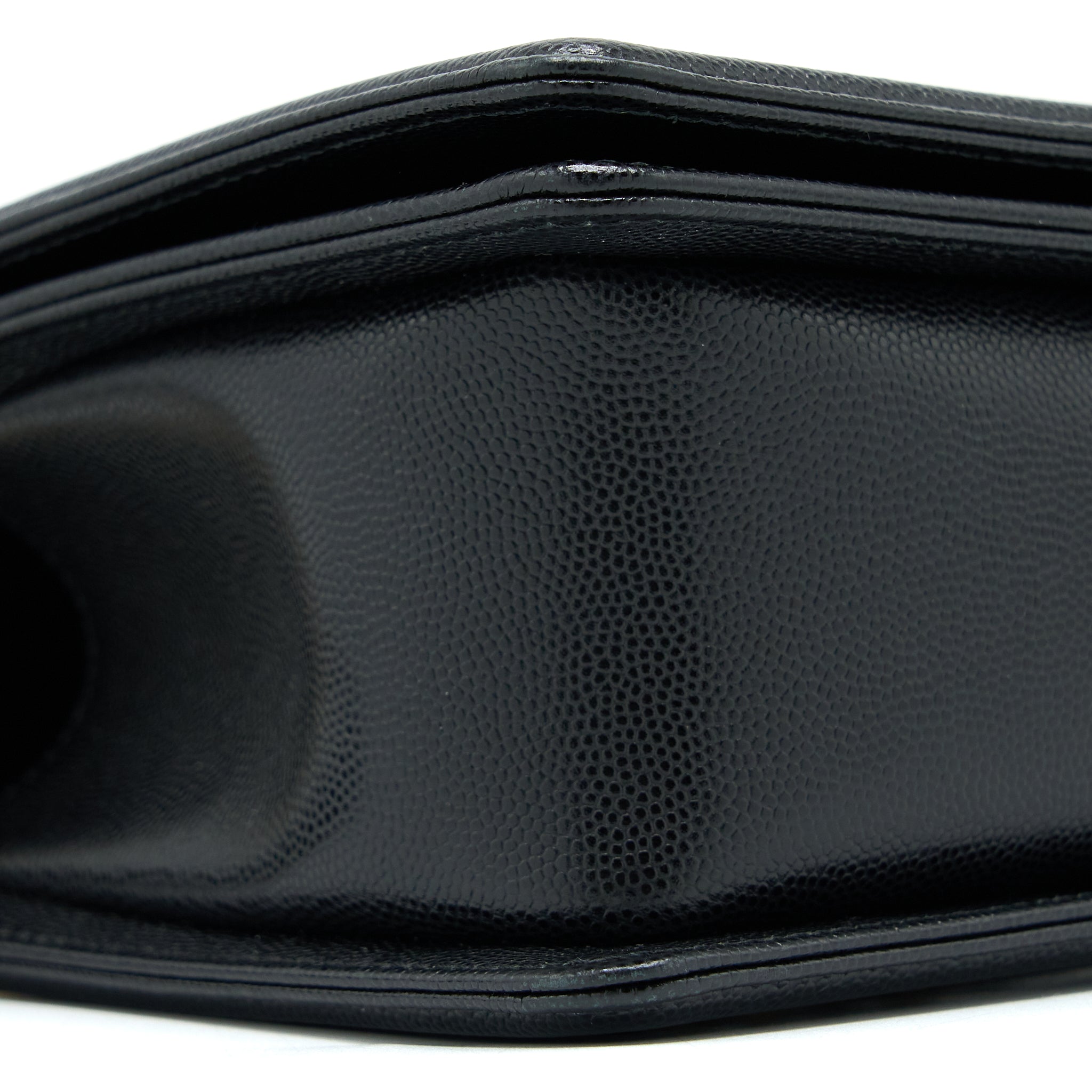 Chanel Medium Boy Bag Caviar Black Brushed GHW - Image 12