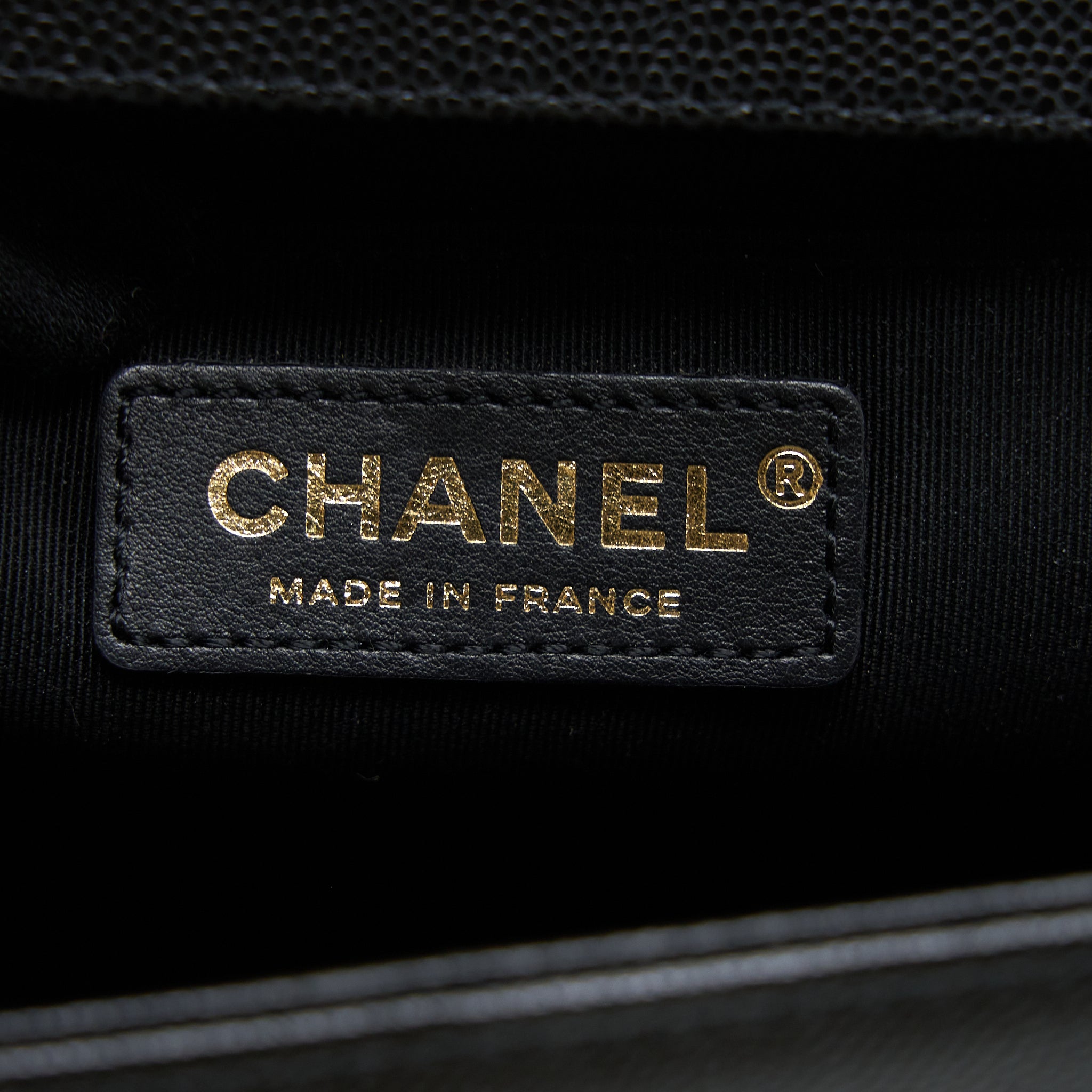 Chanel Medium Boy Bag Caviar Black Brushed GHW - Image 14