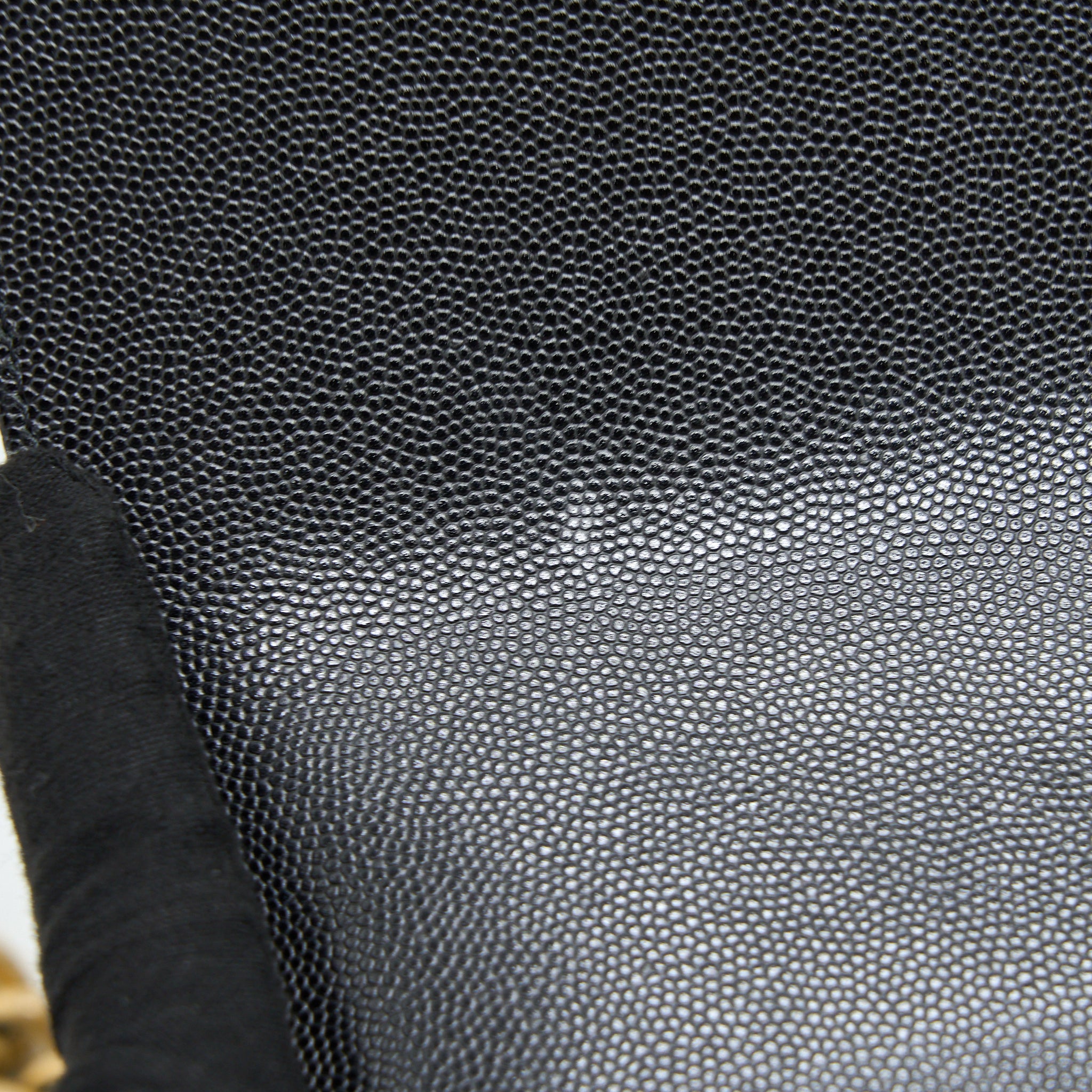 Chanel Medium Boy Bag Caviar Black Brushed GHW - Image 9