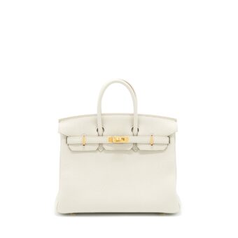 Hermes Birkin 25 Togo 8L Beton GHW Stamp Z