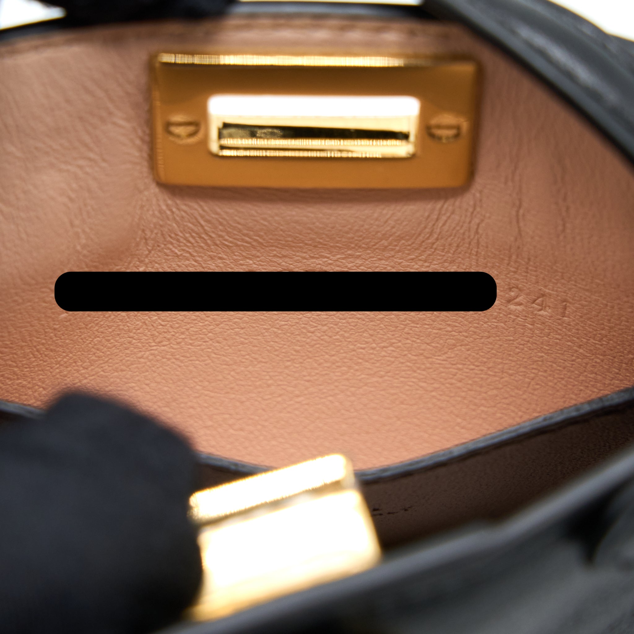 Fendi Nano Peekaboo Charm Lambskin Black GHW - Image 7