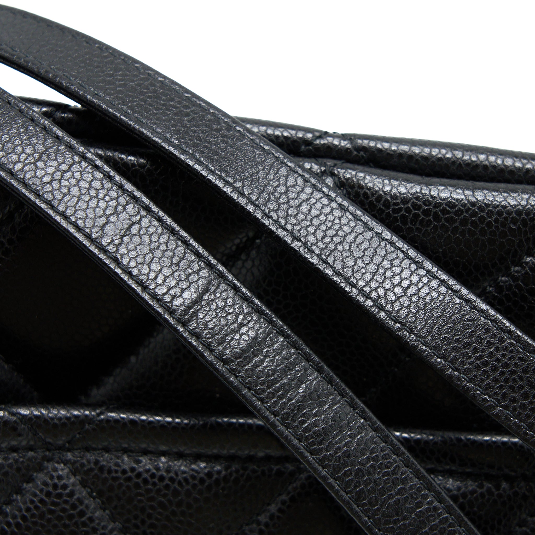 Chanel Matelasse Chain Tote Bag Caviar Black GHW - Image 8