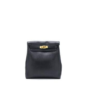 Hermes Vintage Kelly Ado 20cm Swift Black GHW