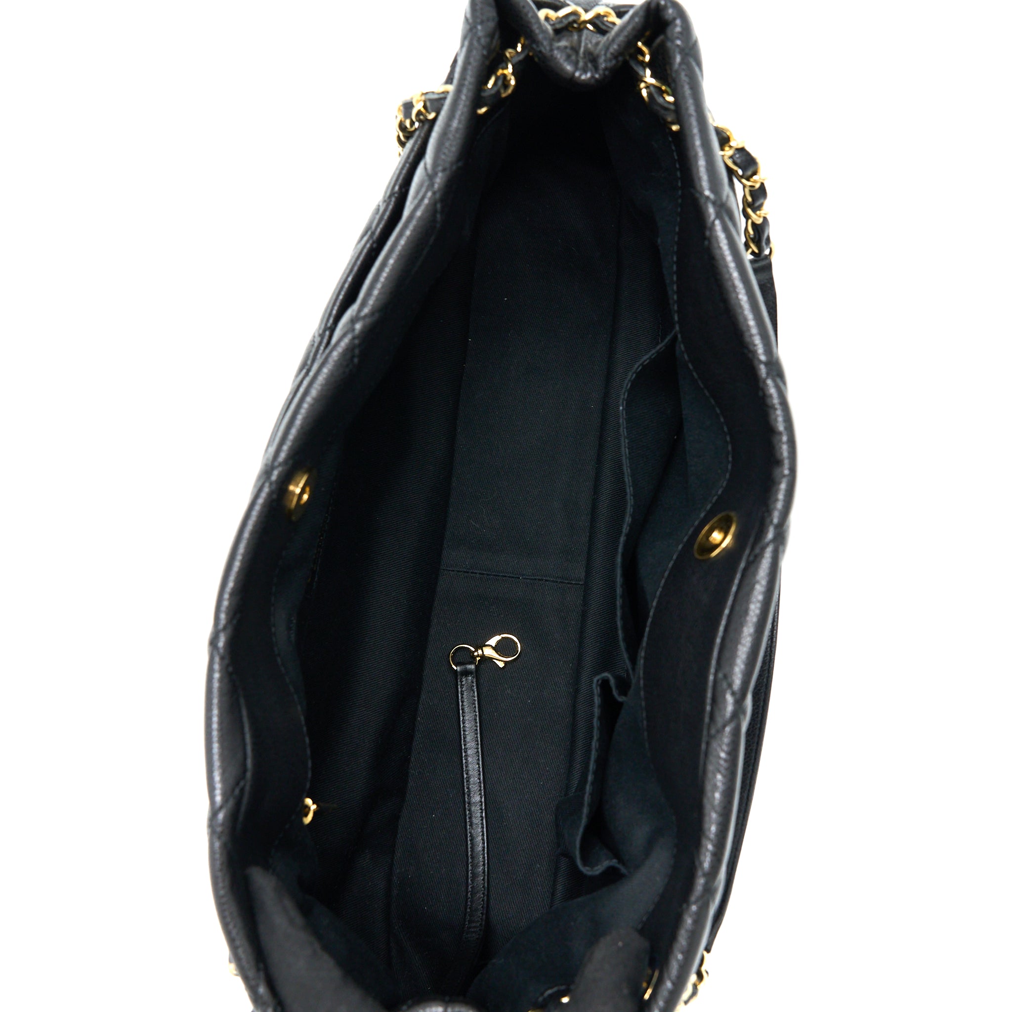 Chanel Matelasse Chain Tote Bag Caviar Black GHW - Image 6